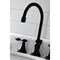 Kingston Brass KS2980TAL Tudor Widespread Bathroom Faucet W/ Brass Pop-Up, Matte Black KS2980TAL - alternate 7
